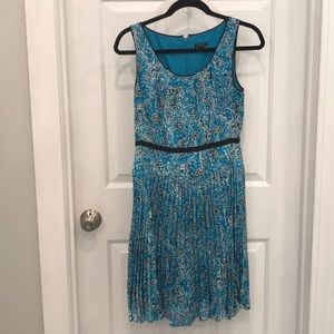 Ann Taylor pleated skirt tank dress